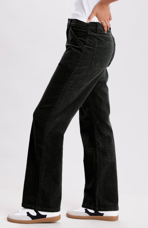 Supplies By Unionbay Marcie High Waist Wide Leg Corduroy Pants In Black
