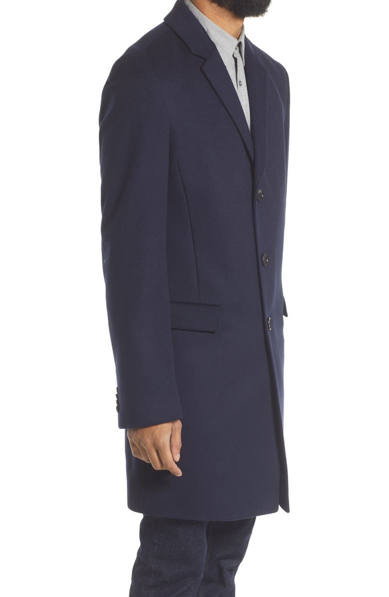 HUGO Migor Wool Blend Car Coat, Alternate, color, 