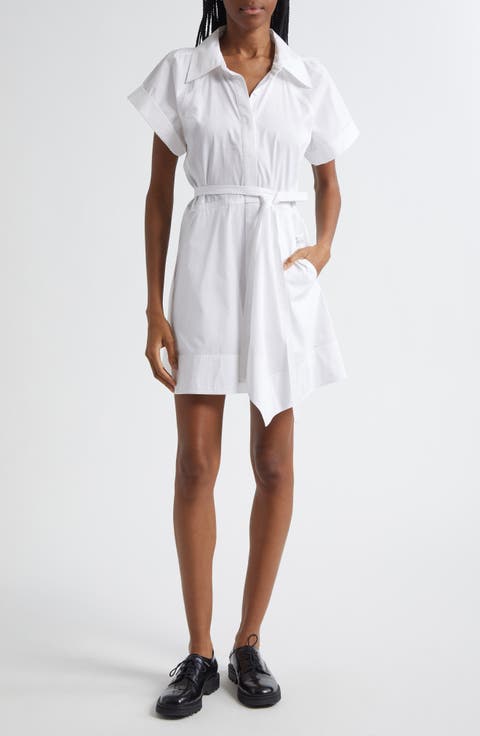 Julie Cotton Mini Shirtdress