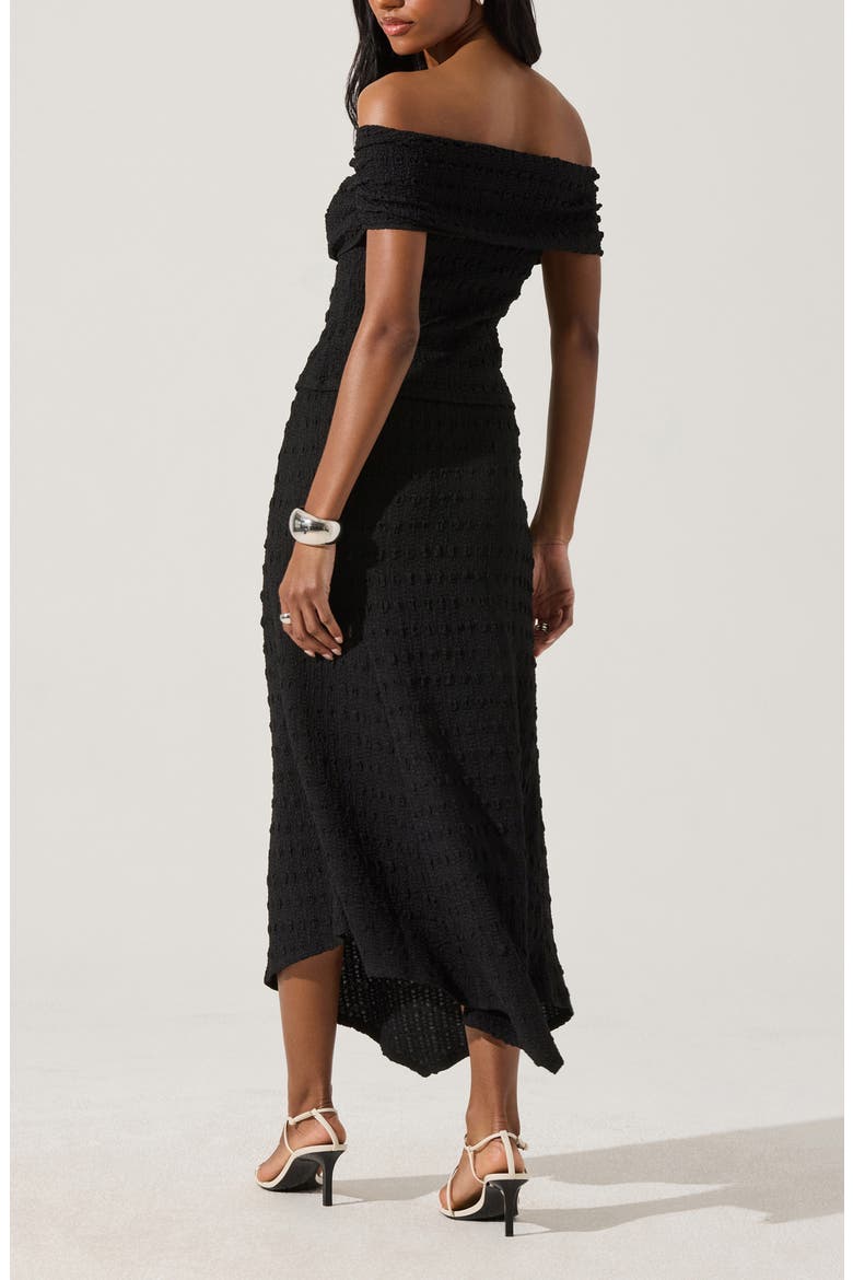 Smock Asymmetric Skirt, Alternate, color, BLACK