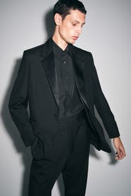 COS Cummerbund-Waist Wool Tapered Pants