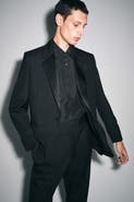 COS Cummerbund-Waist Wool Tapered Pants