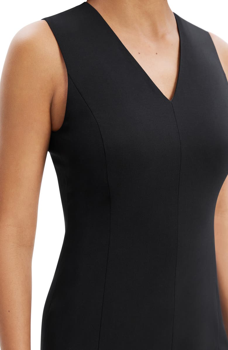 Theory V-Neck Wool Blend Sheath Dress, Alternate, color,