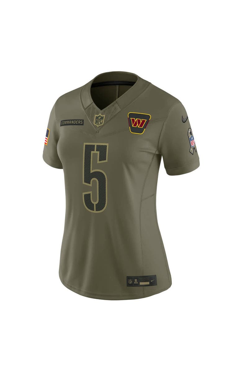 Nike Women's Nike Jayden Daniels Olive Washington Commanders 2025 Salute to Service Limited Jersey, Alternate, color, Olive