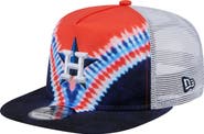 New Era Men's New Era Houston Astros Tie-Dye Golfer Trucker Adjustable Hat