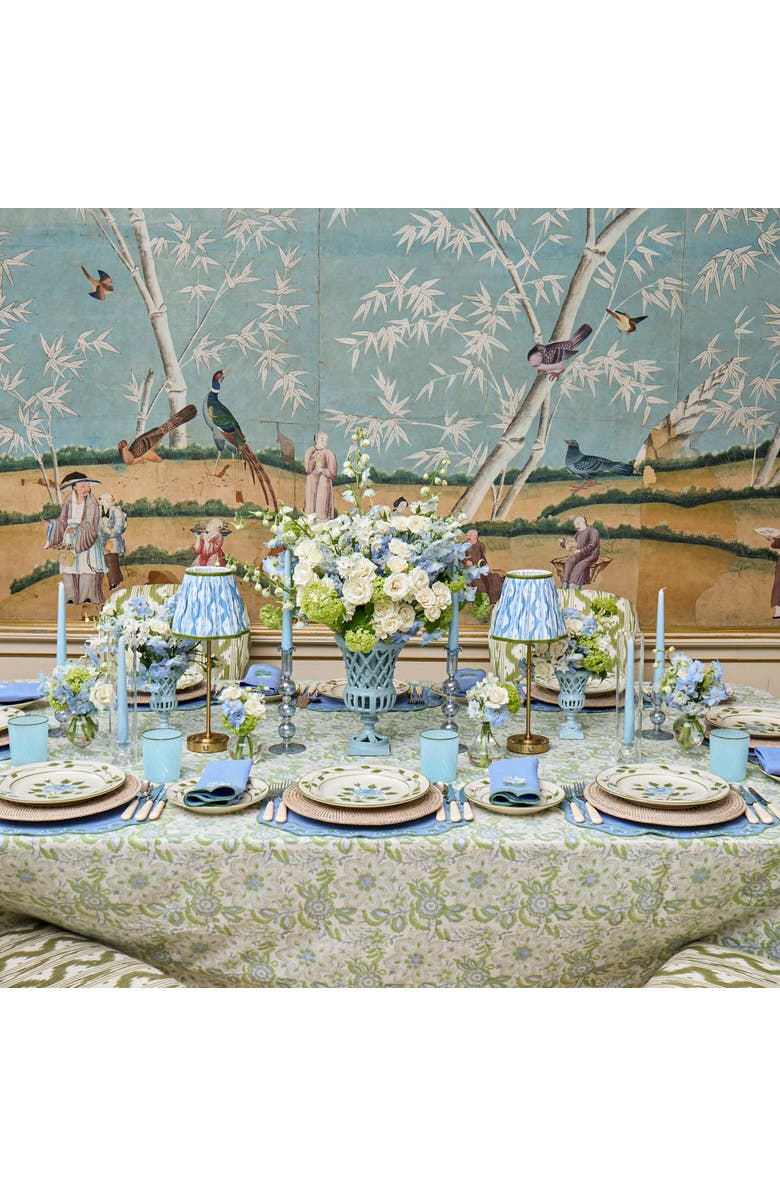 Mrs. Alice Cosima Tablecloth, Alternate, color, Green