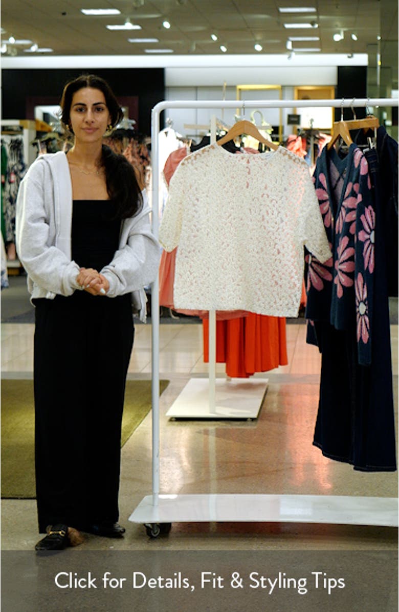 Floral Mesh Boxy Top, sales video thumbnail