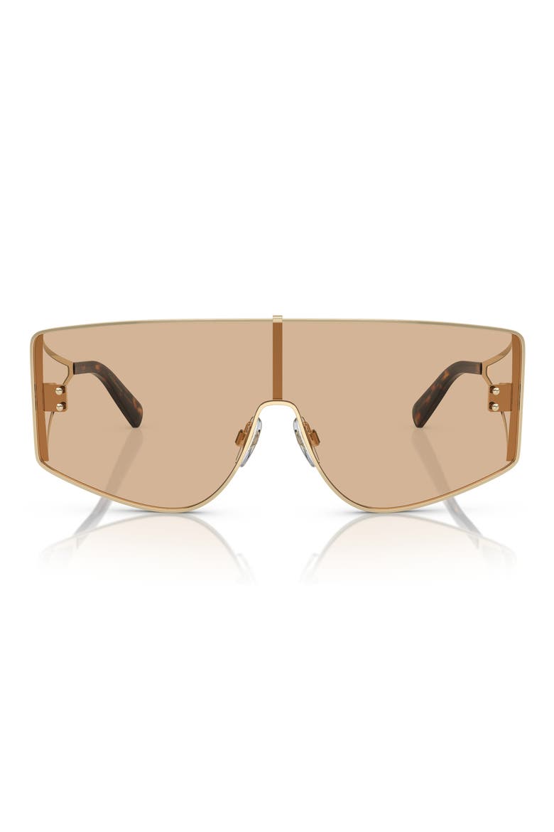 144mm Shield Sunglasses, Alternate, color, LIGHT GOLD