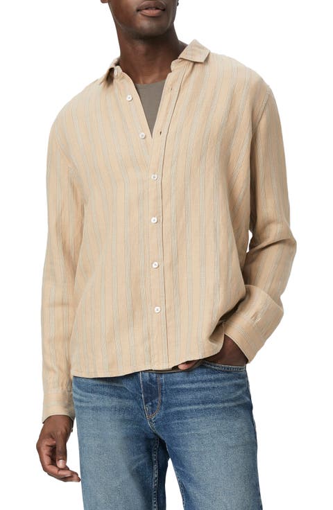 Peters Linen Blend Button-Up Shirt