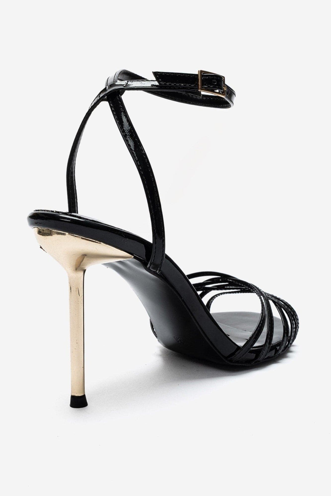 Lorion Stiletto Ankle Strap Pump, Alternate, color, Black
