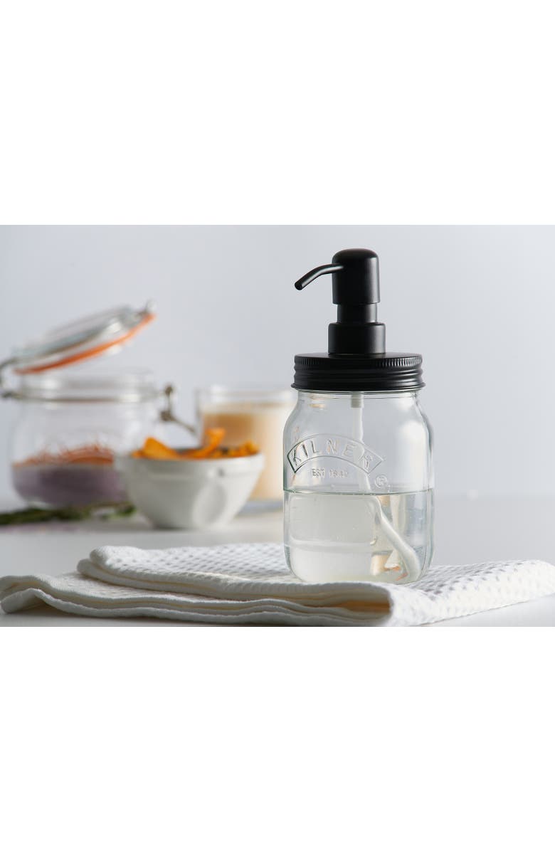Kilner Liquid Soap & Lotion Dispenser 17 Ounce, Alternate, color, Clear