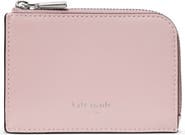 Kate Spade New York mini smooth leather zip card case