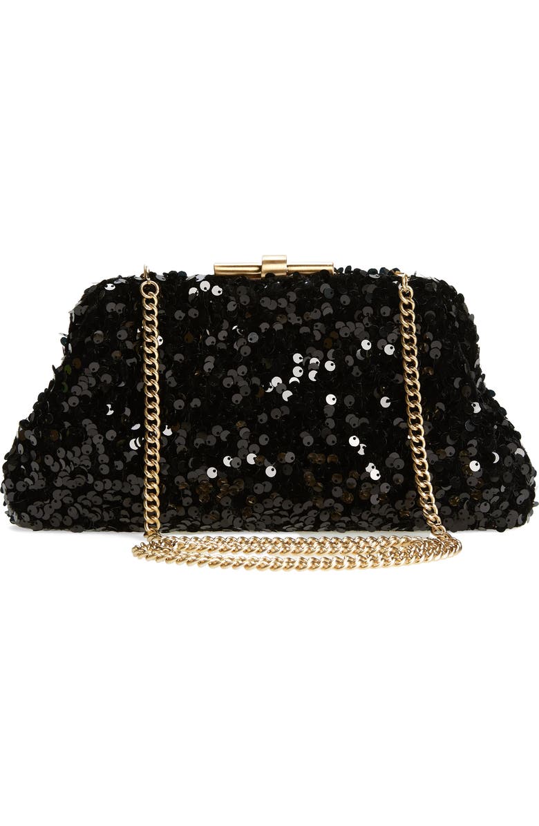 Reiss Adaline Sequin Clutch, Alternate, color,