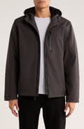 HAWKE & CO Waterproof Faux Shearling Lined Softshell Down Jacket