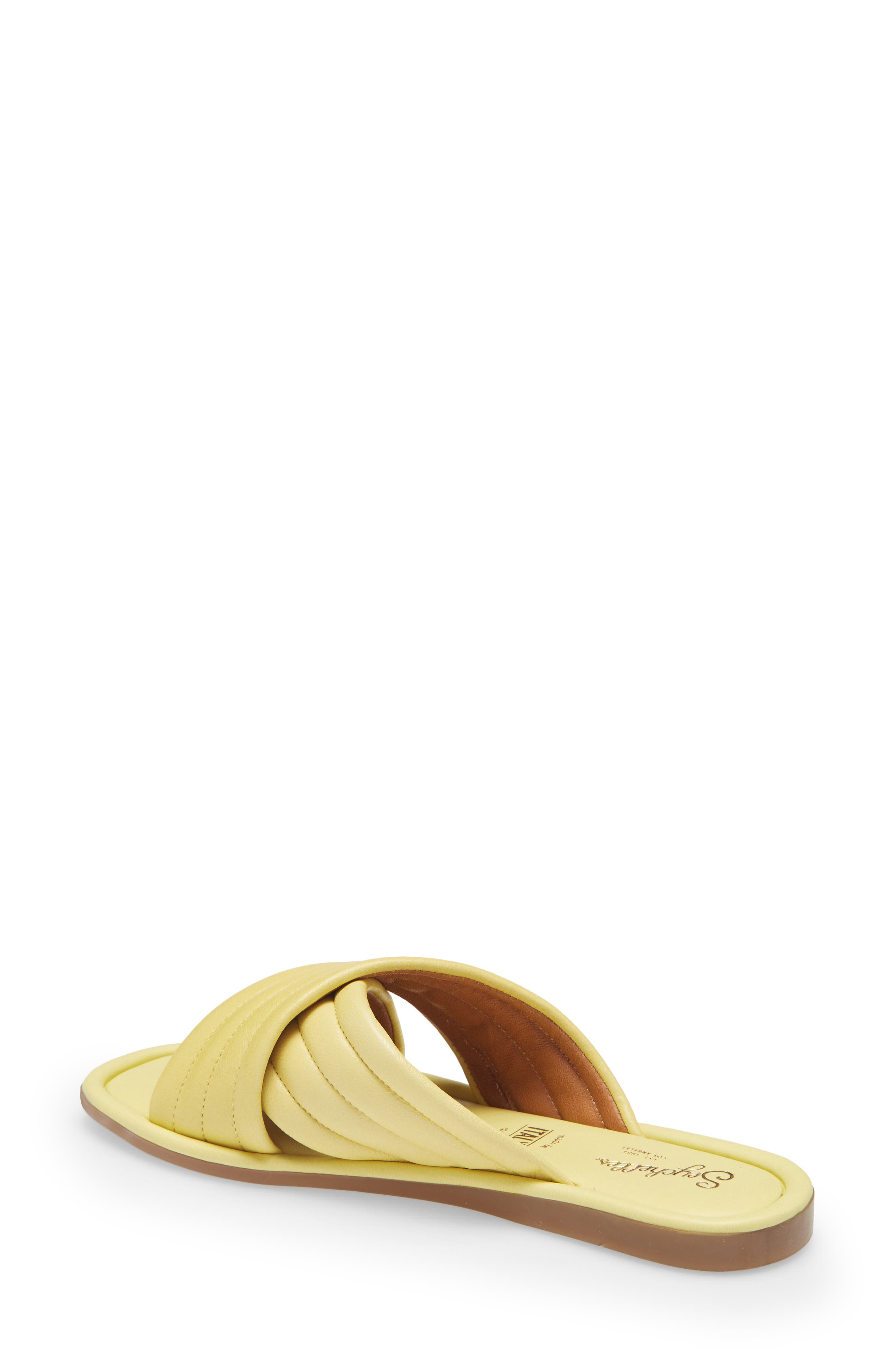 Word For Word Slide Sandal, Alternate, color, BUTTER