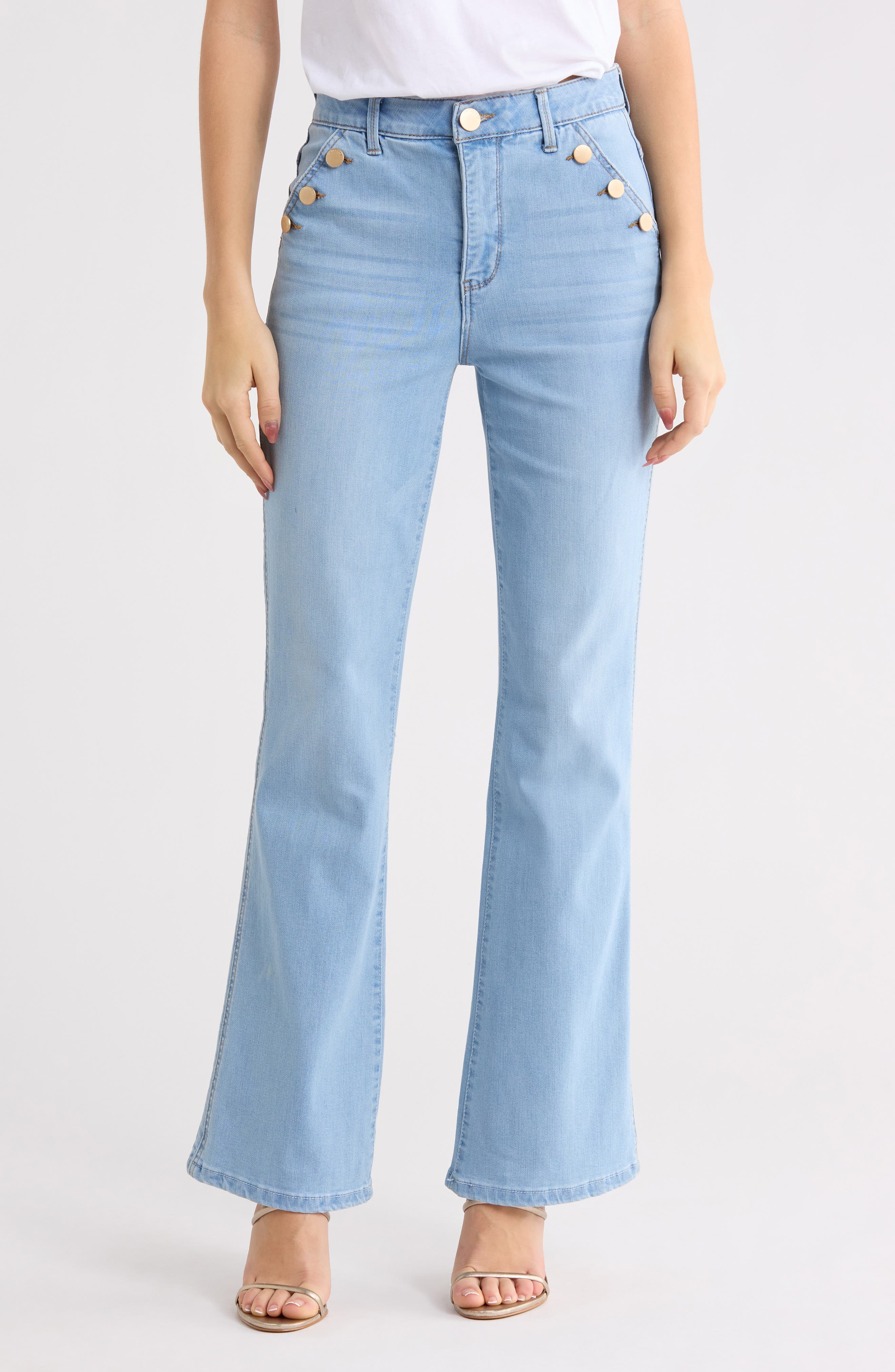 Democracy AbSolution Sailor Button Bootcut Jeans