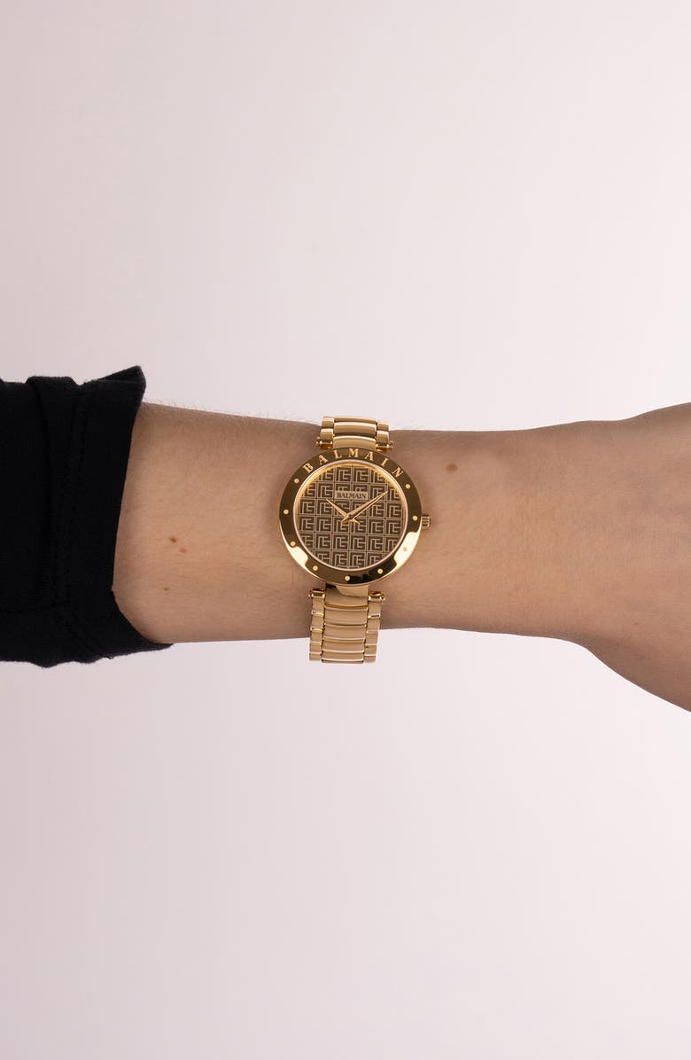 Balmain Bijou Bracelet Watch, 33mm, Alternate, color, Yellow Gold Pvd Coating
