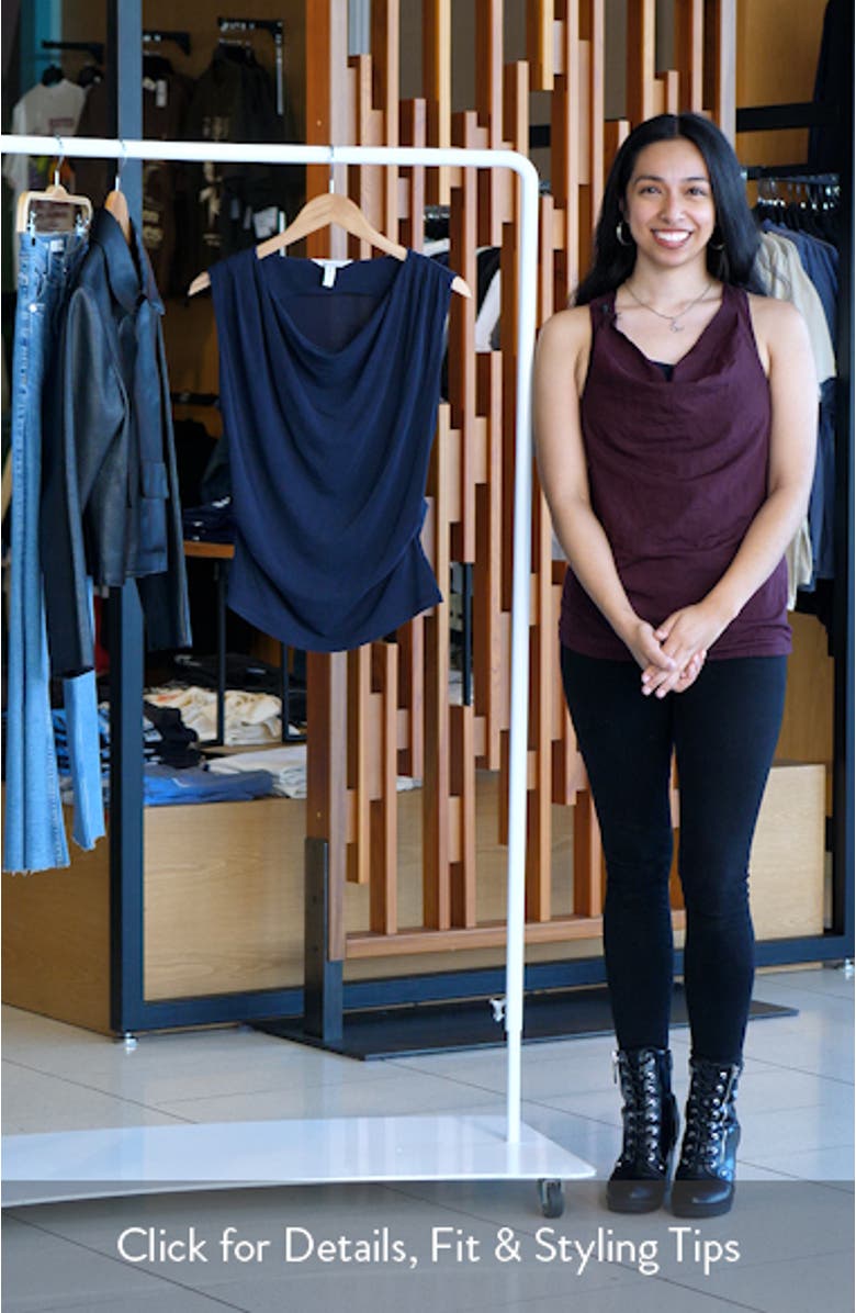 Cowl Neck Sleeveless Top, sales video thumbnail