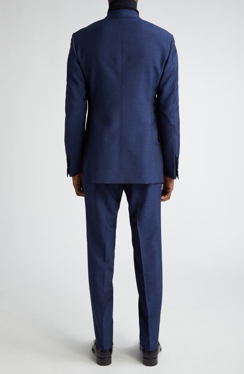 TOM FORD Shelton Cotton & Silk Fine Poplin Suit, Alternate, color, Denim Blue
