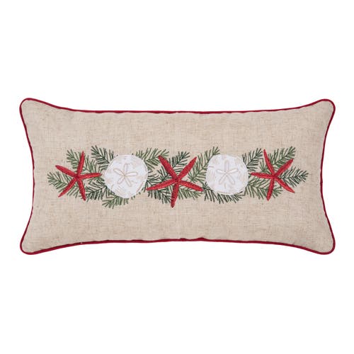 C & F Home C&f Home Starfish Garland Pillow In Red