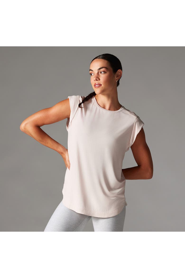 Cap Sleeve Muscle Tee, Alternate, color, SOFT BLUSH