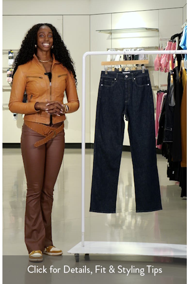 Stevie High Waist Straight Leg Jeans video