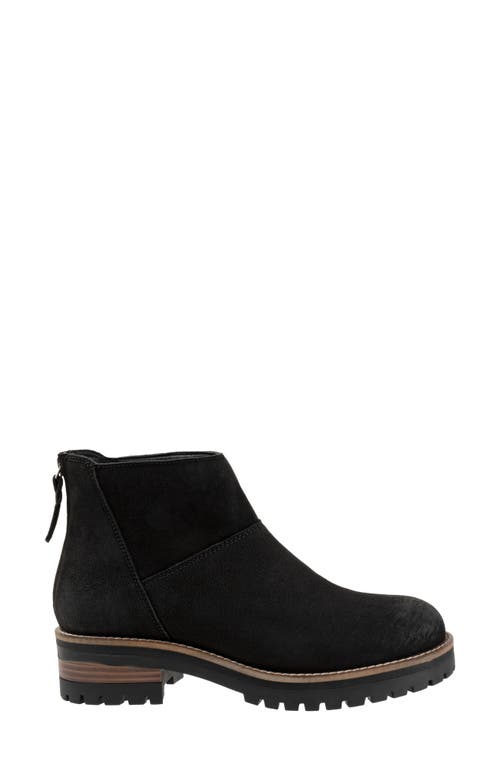 Softwalk ® Elmhurst Platform Bootie In Black Nubuck
