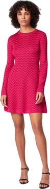 Missoni Tone-on-tone Chevron Long-sleeved Mini-dress
