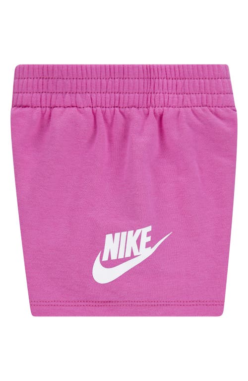 Nike Club Graphic T-shirt & Shorts Set In Purple