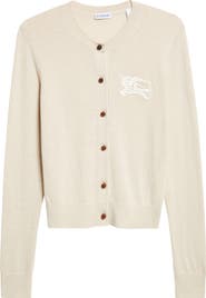 Burberry Ravella EKD Wool & Cotton Blend Cardigan