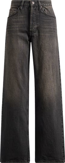 Wide Leg Column Jeans