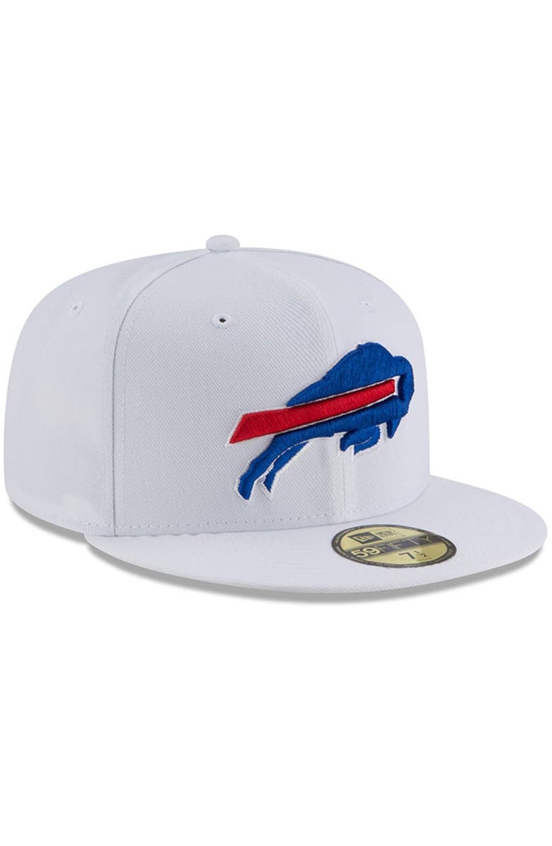 New Era Men's New Era White Buffalo Bills Omaha 59FIFTY Fitted Hat, Alternate, color, White