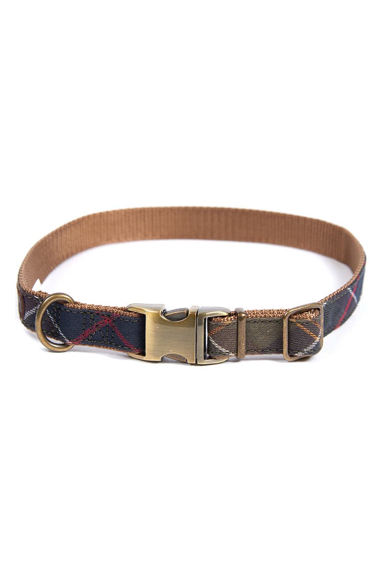 Barbour Tartan Dog Collar, Main, color,