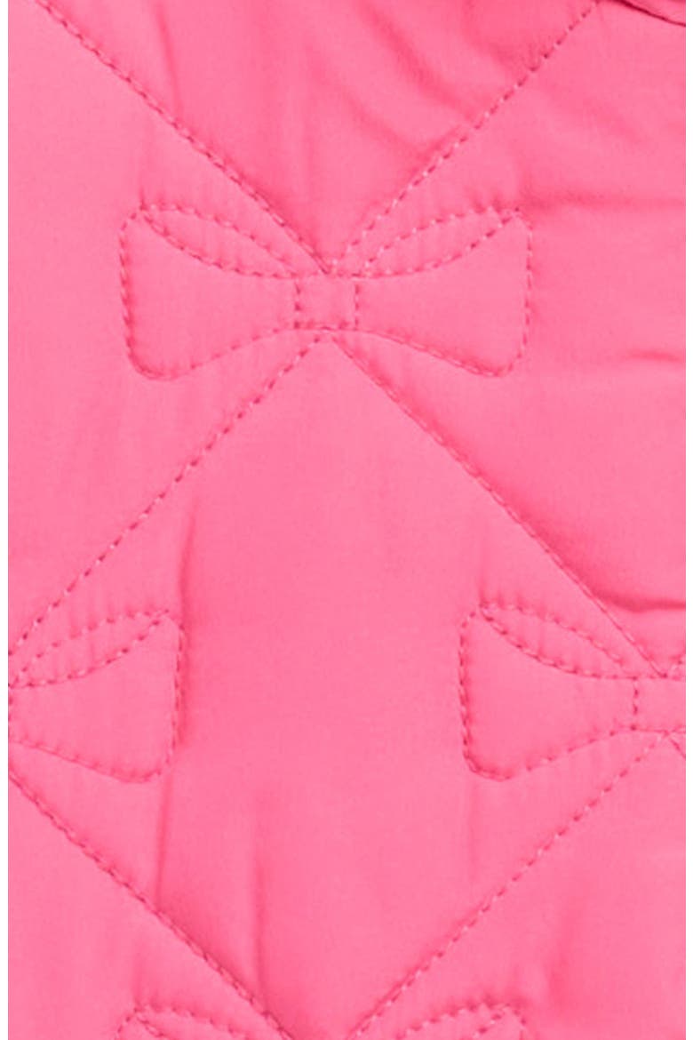 Kids' Bow Quilted Puffer Vest, Alternate, color, PINK FANDANGO