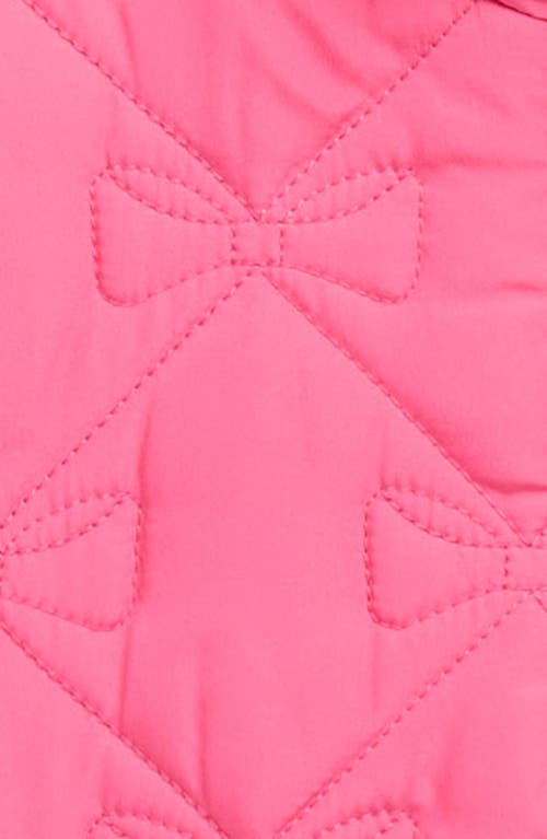 Tucker + Tate Kids' Bow Quilted Puffer Vest In Pink
