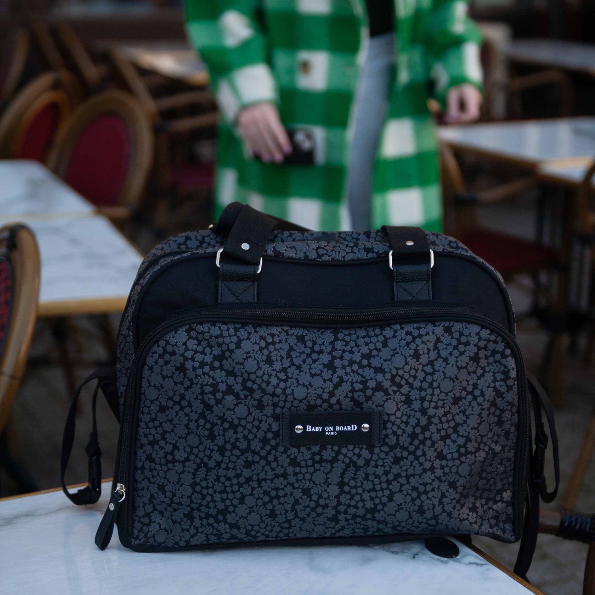 Baby on Board Simply Diaper Bag, Alternate, color, Liberty Black Floral