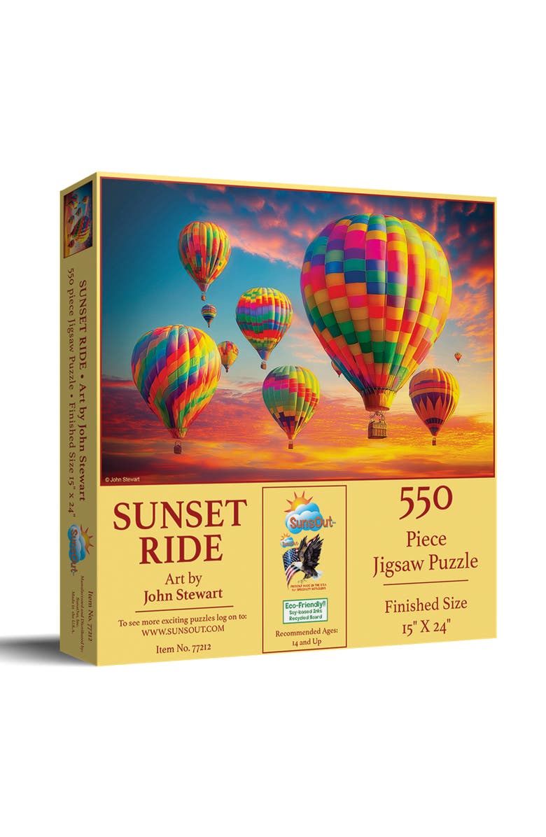 Sunsout Sunset Ride 550 piece Jigsaw Puzzle for Adults, Main, color, Multicolor