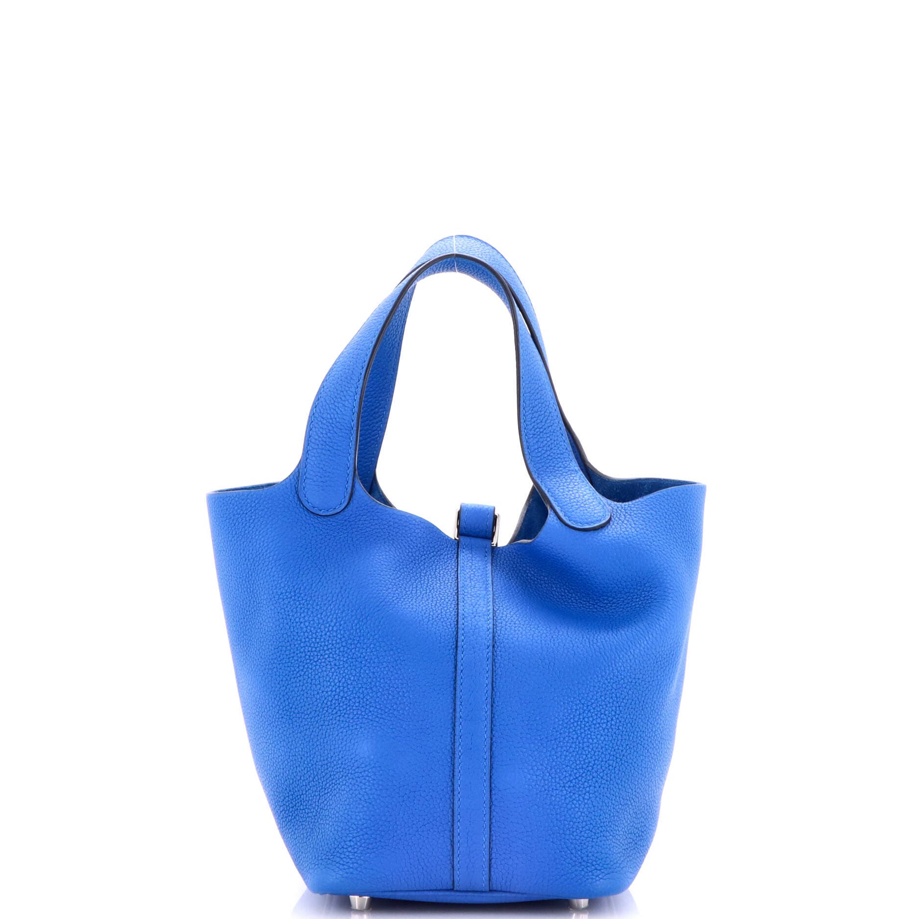 Pre-Owned Hermes Picotin Lock Bag Maurice PM, Alternate, color, Bleu France