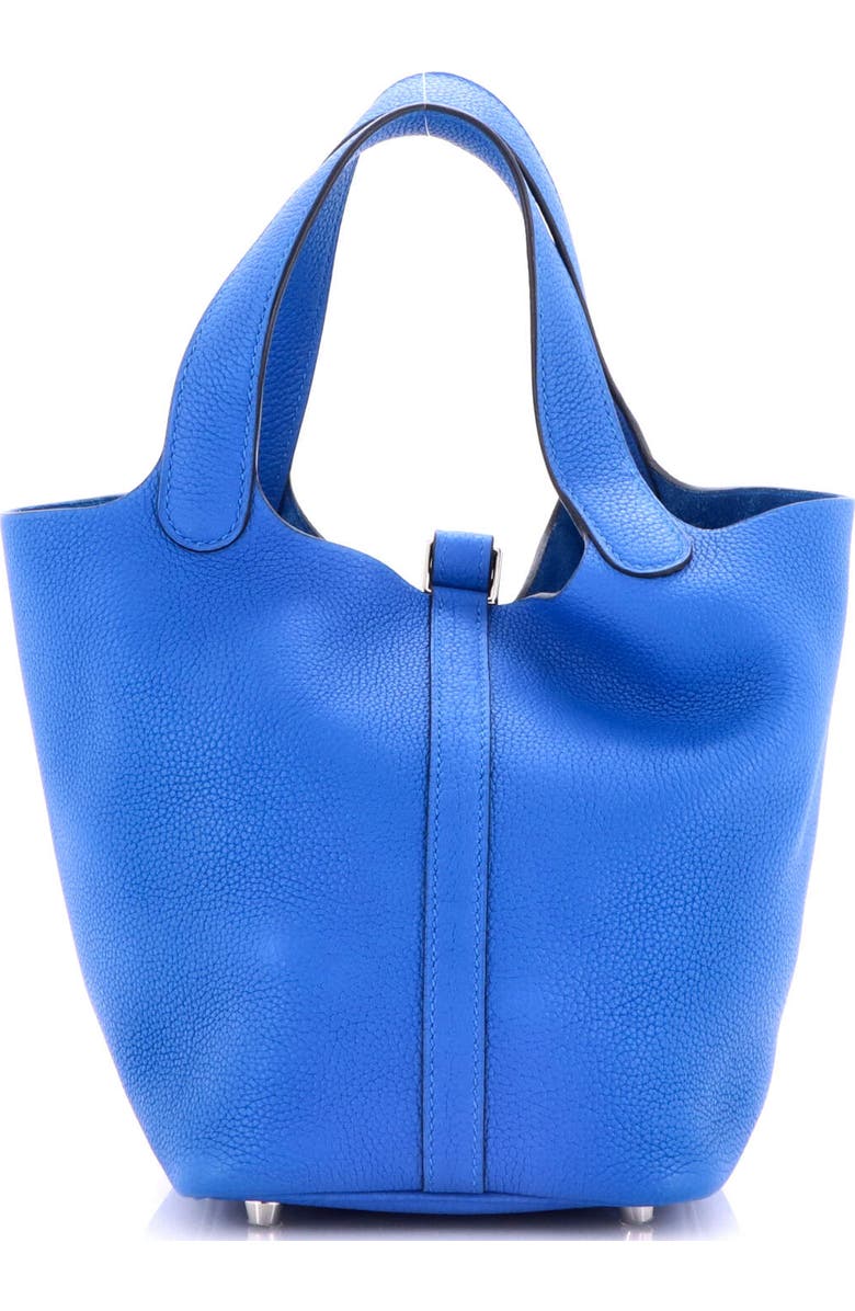 Pre-Owned Hermes Picotin Lock Bag Maurice PM, Alternate, color, Bleu France