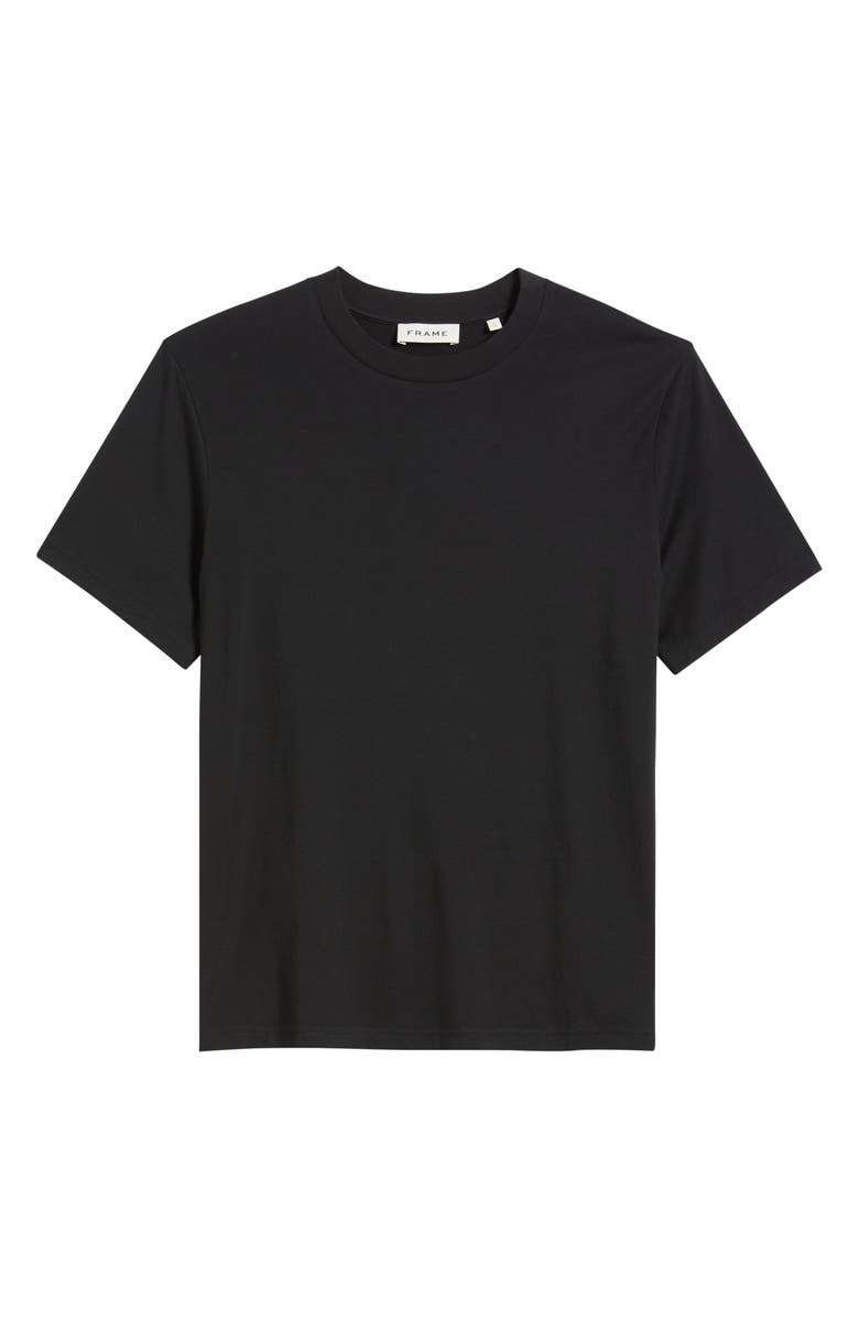 FRAME Short Sleeve Light Cotton Tee, Alternate, color, Black