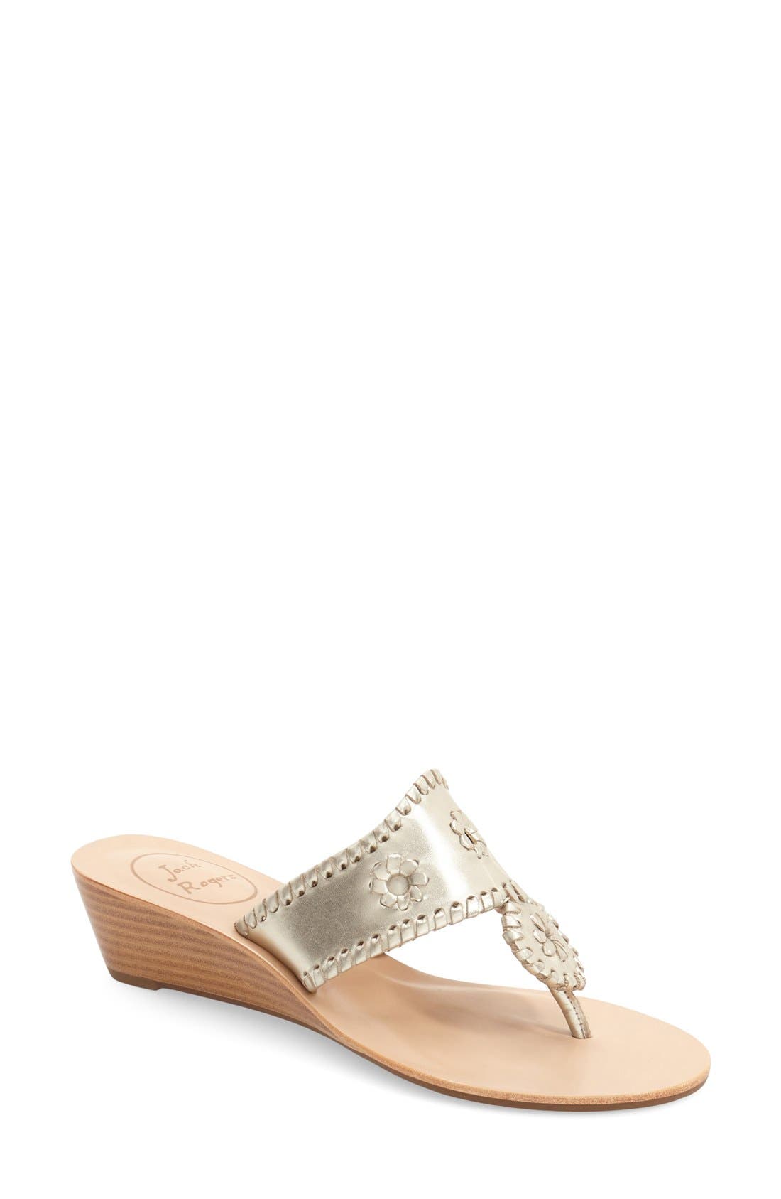 Jack Rogers 'Jacks' Wedge Sandal, Main, color, 