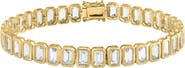 EFFY 14K Yellow Gold Emerald Cut White Topaz Bracelet