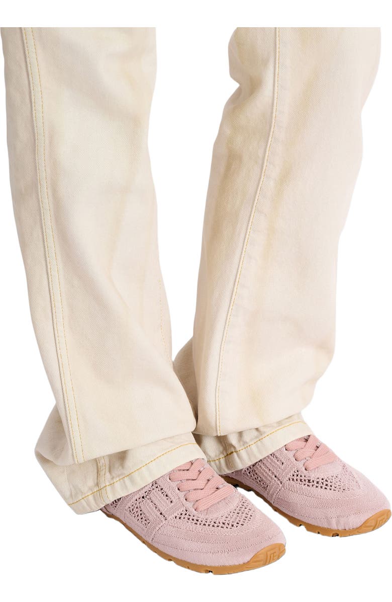 Balmain Racer 45 macramé trainers, Alternate, color, Pink