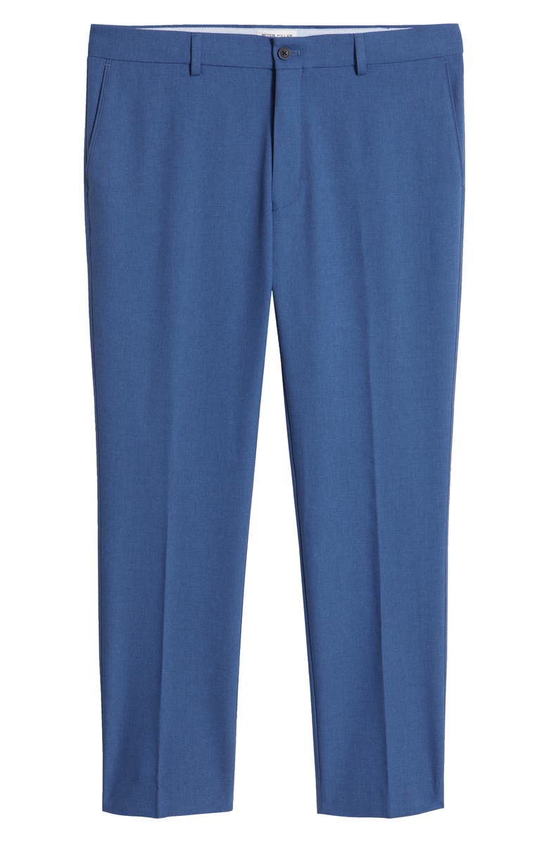 Peter Millar Mèlange Flat Front Dress Pants, Alternate, color, Windsor Blue