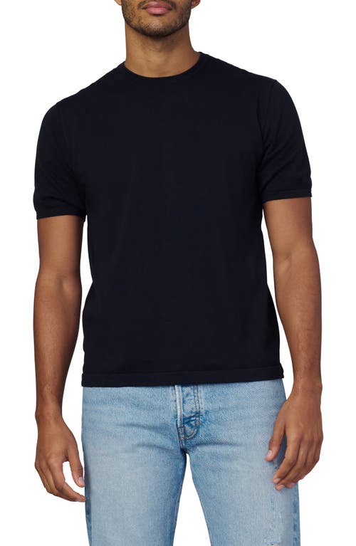 Joe's Jules Sweater Knit Cotton T-Shirt in Black 