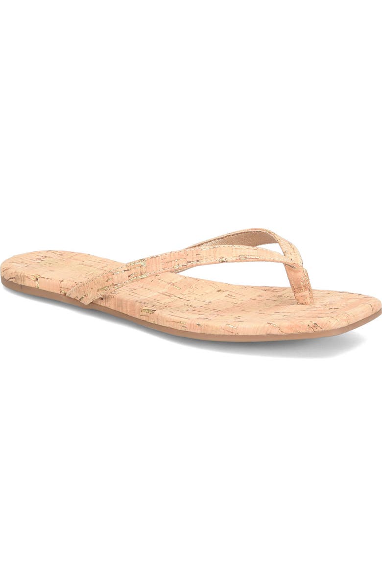 KORKS Winnie Flip Flop, Main, color, Natural Cork