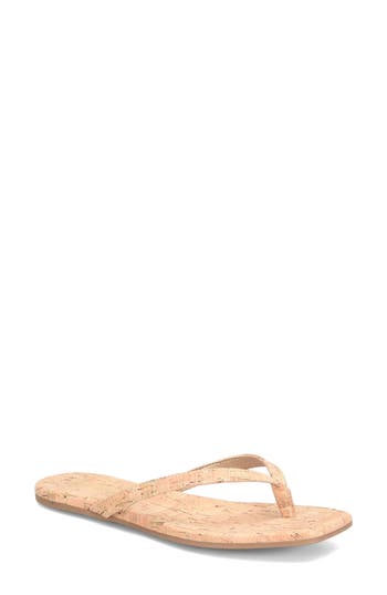 Korks Winnie Flip Flop In Natural Cork