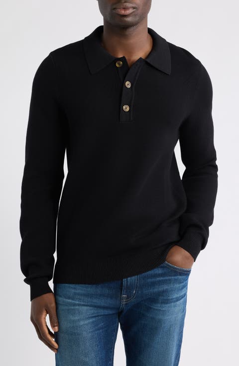 Milano Long Sleeve Polo Sweater