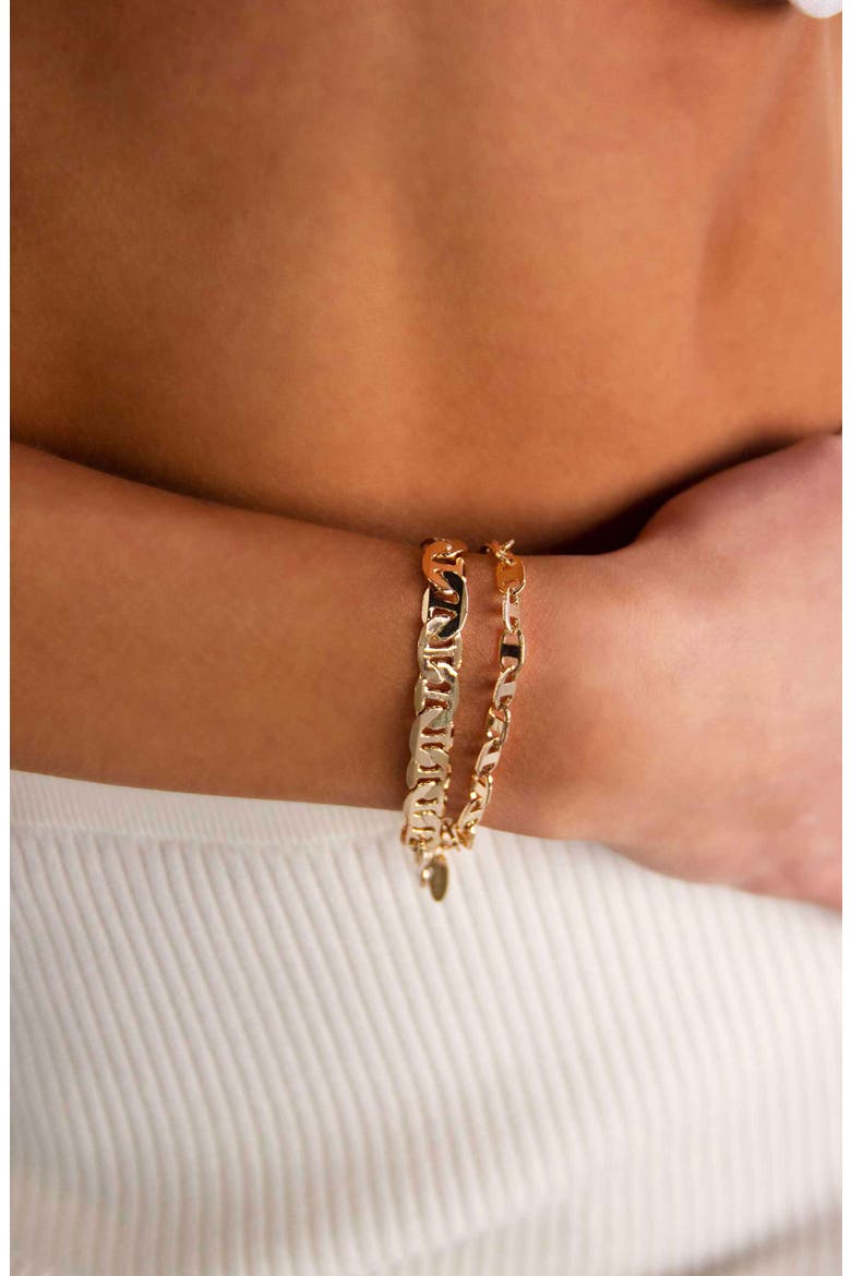 2-Pack Chain Bracelet, Alternate, color, GOLD