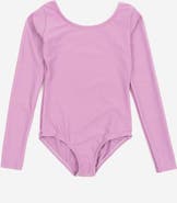Leveret Girls Long Sleeve Leotard